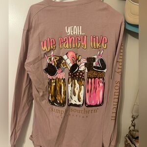 Simply Southern Dusty Pink Long Sleeve Tee